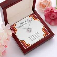 Load image into Gallery viewer, Attaining One Yourself love knot pendant luxury led box red flowers
