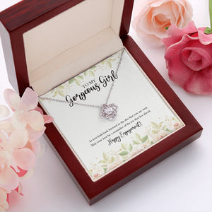 May Love Be A Reminder love knot pendant luxury led box red flowers