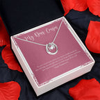 No Need To Worry horseshoe pendant red flower
