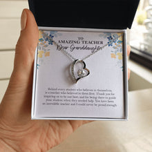 Load image into Gallery viewer, You Believed In Them First forever love silver necklace in hand
