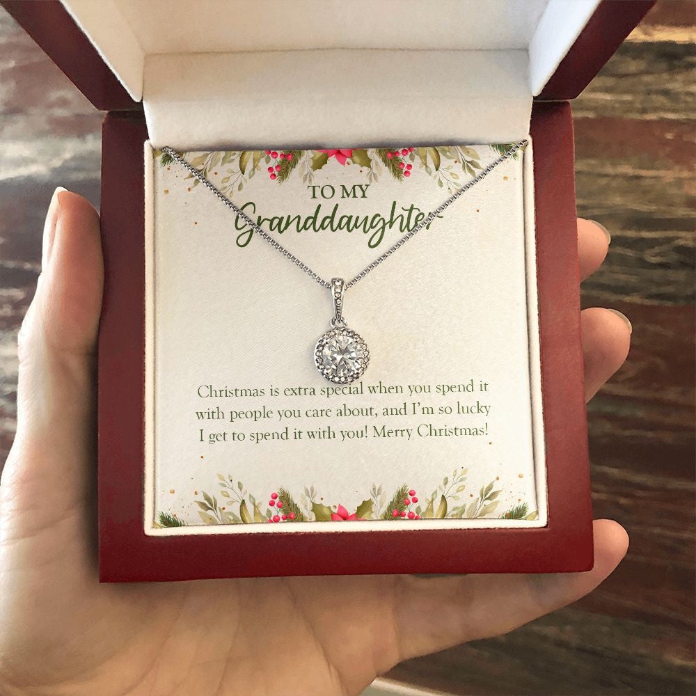 Extra Special With You eternal hope necklace luxury led box hand holding