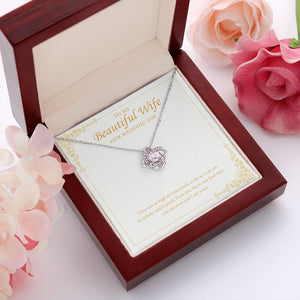 To Infinity And Beyond love knot pendant luxury led box red flowers