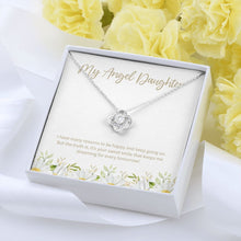 Load image into Gallery viewer, Your Sweet Smile love knot pendant yellow flower
