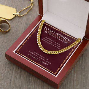 Near Or Far Apart cuban link chain gold luxury led box