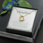 Destined For Great Things forever love gold necklace front