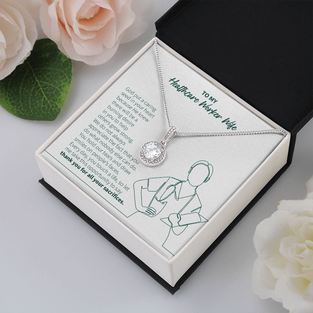 Caring Seed In Your Heart eternal hope pendant yellow flower