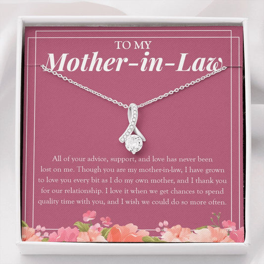 Love You As My Own Mom alluring beauty necklace front