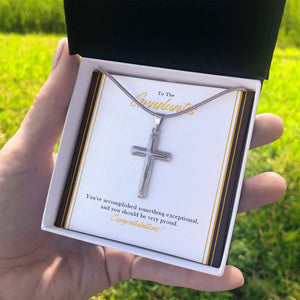 Something Exceptional stainless steel cross standard box on hand