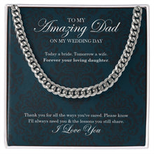 Load image into Gallery viewer, Ways You Cared cuban link chain silver front

