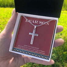 Load image into Gallery viewer, Wedding Promise stainless steel cross standard box on hand
