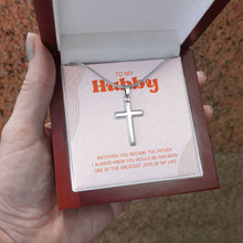 Load image into Gallery viewer, One of the Greatest stainless steel cross luxury led box hand holding
