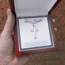 Load image into Gallery viewer, More Than Just A Great Person stainless steel cross luxury led box hand holding
