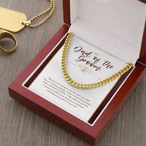 Shining Example cuban link chain gold luxury led box