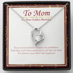 Focus On Your Dreams forever love silver necklace front