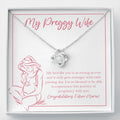 Love Is Strong As Ever love knot necklace front