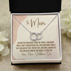 The Greatest double circle necklace close up