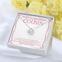 Load image into Gallery viewer, Commitment And Happiness love knot pendant yellow flower
