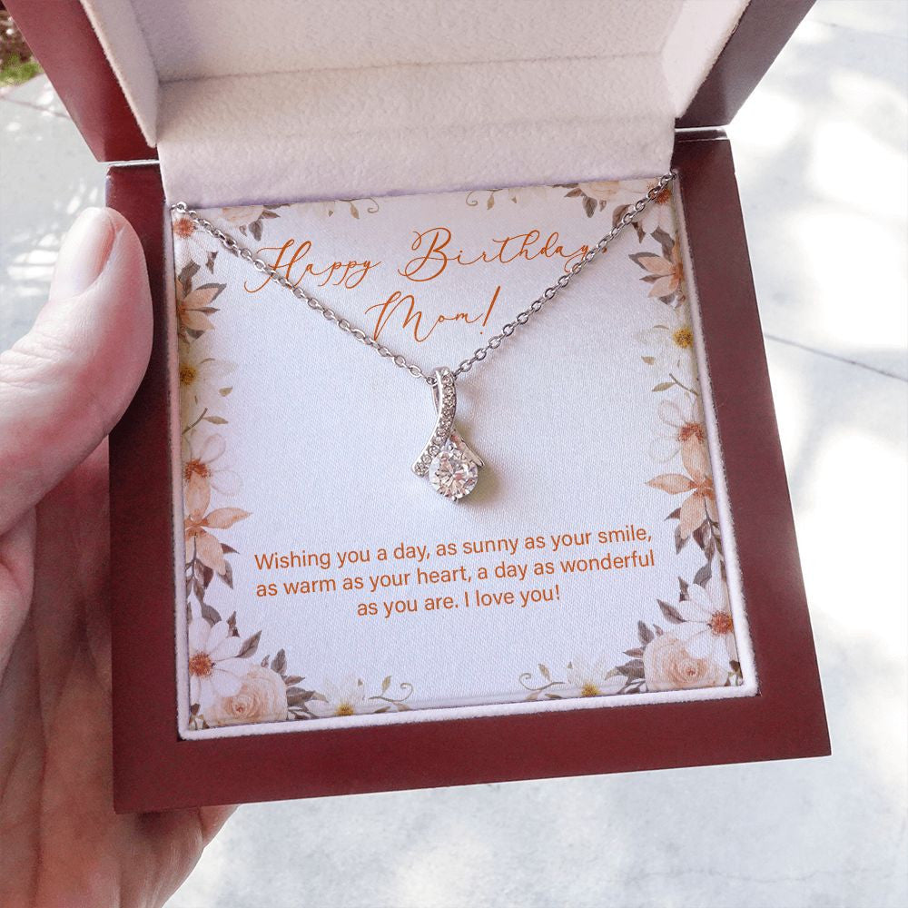 Sunny As Your Smile alluring beauty necklace luxury led box hand holding