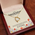 Lucky To Fall In Love forever love gold pendant premium led mahogany wood box