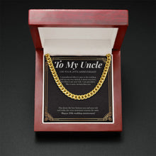 Load image into Gallery viewer, Excitement Remains The Same cuban link chain gold mahogany box led
