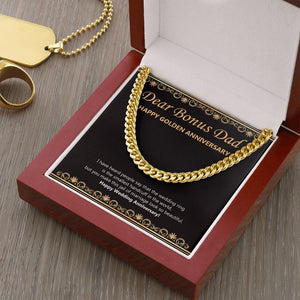 Marriage Looks Beautiful cuban link chain gold luxury led box
