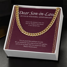 Load image into Gallery viewer, Very Special Man cuban link chain gold standard box
