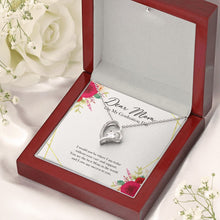 Load image into Gallery viewer, You Are The Best Mom forever love silver necklace premium led mahogany wood box
