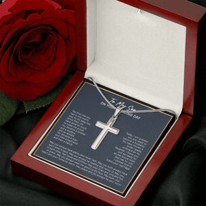 Bless Your Marriage stainless steel cross luxury led box rose