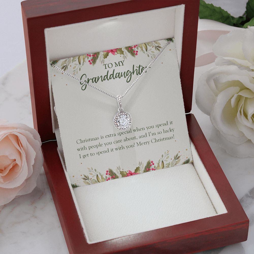 Extra Special With You eternal hope necklace premium led mahogany wood box