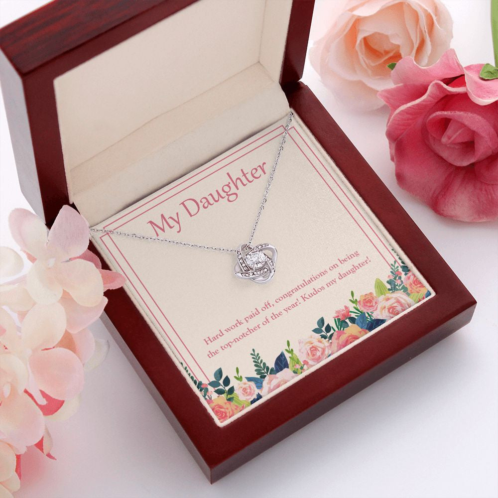 Hard Work Paid Off love knot pendant luxury led box red flowers