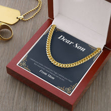 Load image into Gallery viewer, Adored And Cherished cuban link chain gold luxury led box
