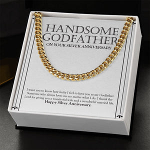 Lucky To Have You cuban link chain gold standard box