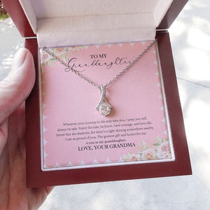 The Greatest And Honor alluring beauty necklace luxury led box hand holding
