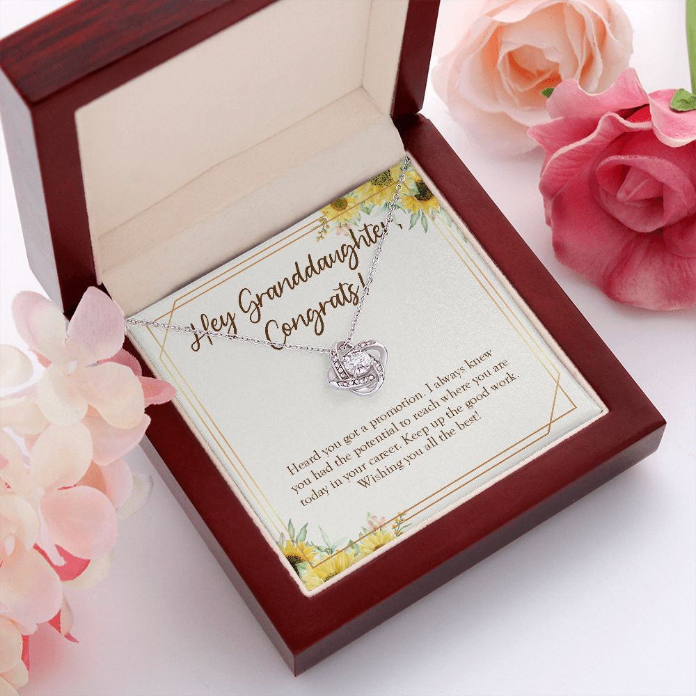 Keep Up The Good Work love knot pendant luxury led box red flowers