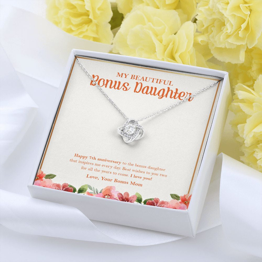 Best Wishes To You love knot pendant yellow flower