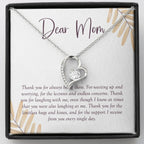 Lectures and Concerns forever love silver necklace front