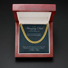Load image into Gallery viewer, Ways You Cared cuban link chain gold mahogany box led
