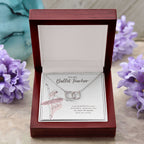 Grateful For Your Dedication double circle pendant luxury led box purple flowers