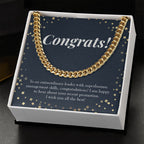 An Extraordinary Leader cuban link chain gold standard box