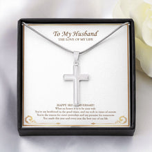 Load image into Gallery viewer, What An Honor It Is stainless steel cross yellow flower
