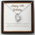 Finer Things In Life forever love silver necklace front