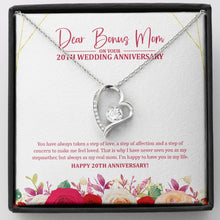 Load image into Gallery viewer, Happy To Have You forever love silver necklace front
