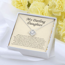 Load image into Gallery viewer, Always Be Yourself love knot pendant yellow flower
