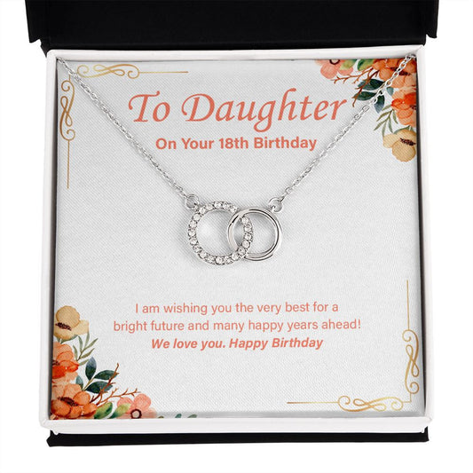 For A Bright Future double circle necklace front