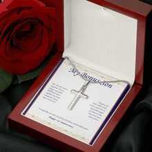 Load image into Gallery viewer, Surpassed Hard Times stainless steel cross luxury led box rose

