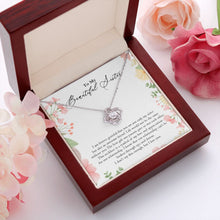 Load image into Gallery viewer, Symbol of my Love love knot pendant luxury led box red flowers
