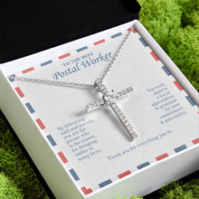 Load image into Gallery viewer, Bringing Smiles To Many Faces cz cross pendant close up
