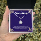 One Happy Life Together eternal hope necklace in hand