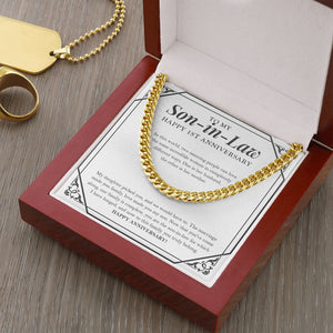 Two Amazing People cuban link chain gold luxury led box