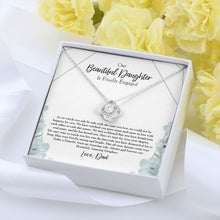 Load image into Gallery viewer, Fairy Tale Dream love knot pendant yellow flower
